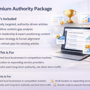 Local Market Domination Package One