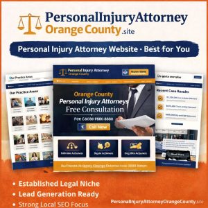 Personal Injury Attorney Website for Sale