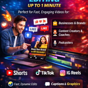 Short-Form Video Editing Services (Up to 60 Seconds)